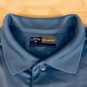 Callaway Shirts - Callaway Solid Blue Golf Polo Shirt size L Callaway Shirts - Callaway Solid Blue Golf Polo Shirt size L